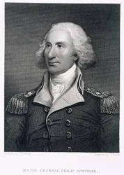 Retrato del General Mayor Philip Schuyler, grabado por Thomas Kelly